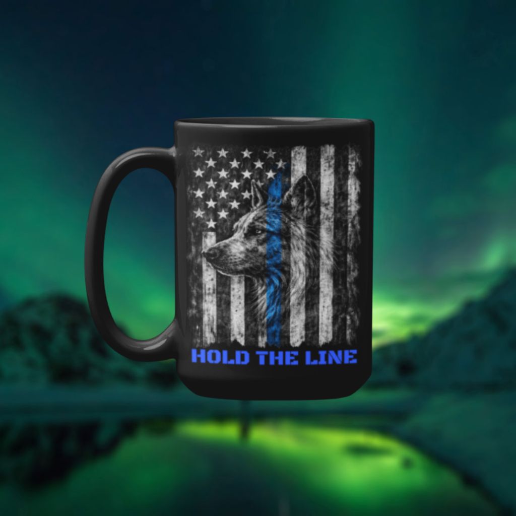 “Hold The Line (Blue Edition)” Coffee Mug