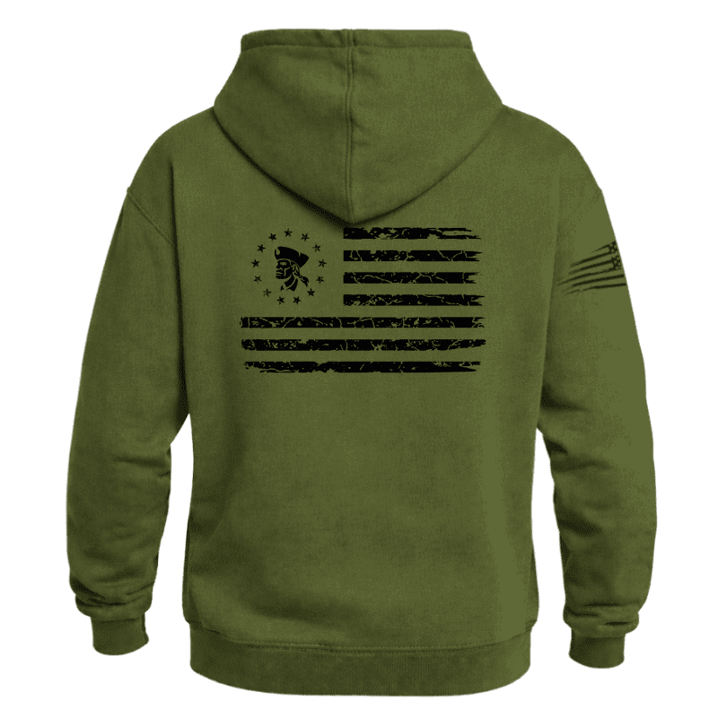 Tattered flag with patriot dude (3)