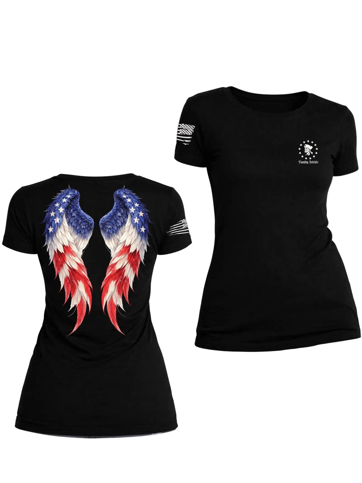 Angel wings red,white and blue